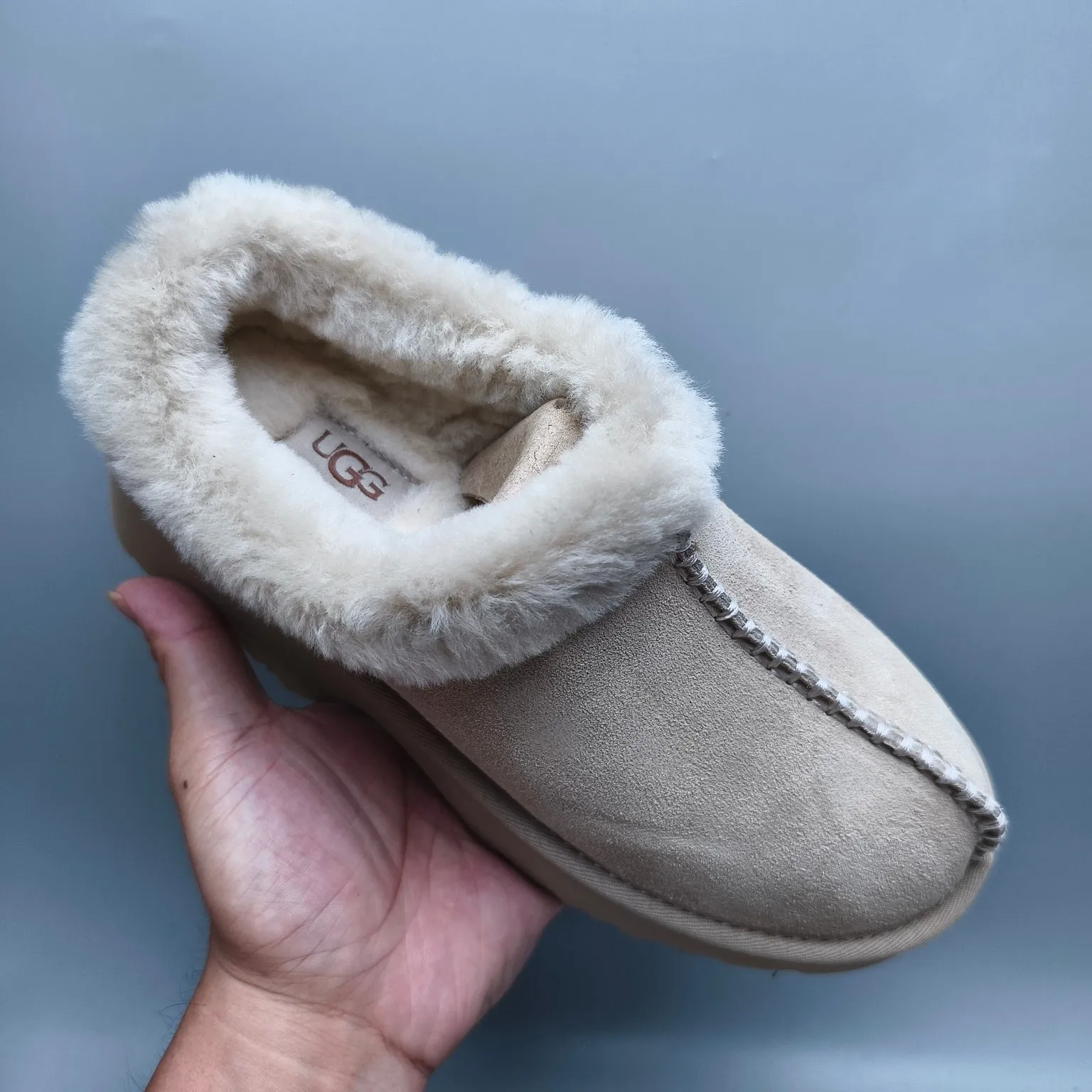 💰480 UGG sheepskin all-in-one snow boots 2510 thick-soled wedge fashion shoes Color: maroon sand walnut Matching size: 35-40